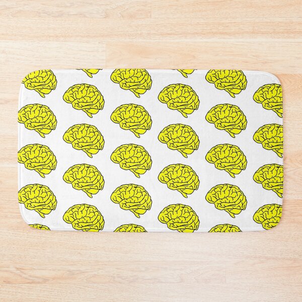 Item preview, yellow brain designed and sold by NeuroNotes.