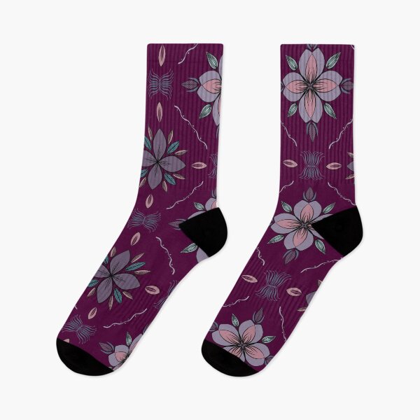 Item preview, Floral Surface Pattern - Burgundy designed and sold by DaintyDoodler.