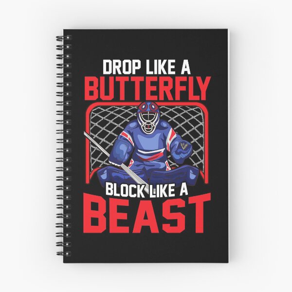 Item preview, Ice Hockey Goalie Drop Like A Butterfly Block Like A Beast designed and sold by SqualeForce.