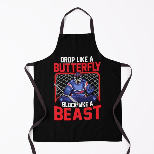Item preview, Ice Hockey Goalie Drop Like A Butterfly Block Like A Beast designed and sold by SqualeForce.