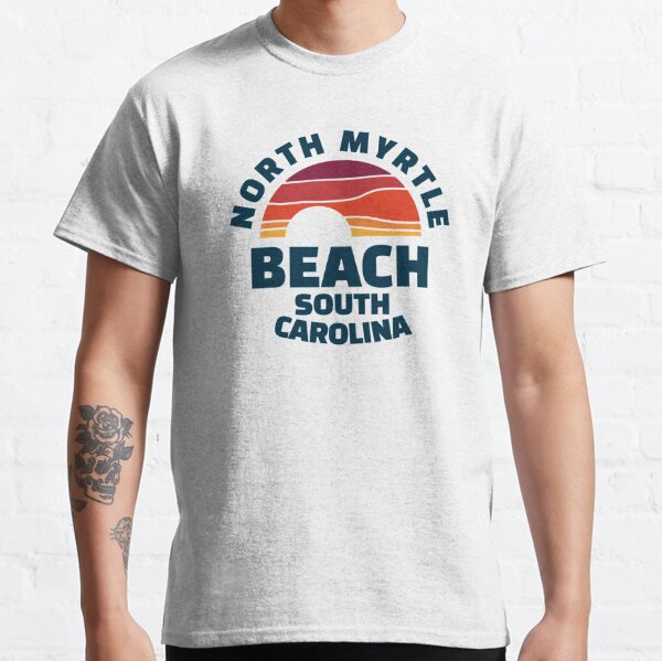  Retro Myrtle Beach South Carolina Vintage Fishing Boating T- Shirt : Clothing, Shoes & Jewelry