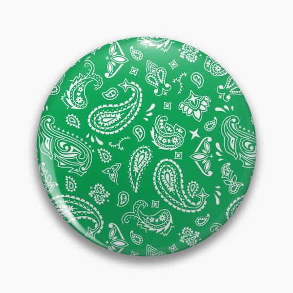 Item preview, White On Green Paisley designed and sold by BadBehaviour.