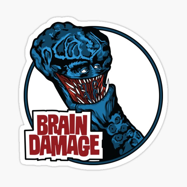 Brain Damage Stickers Redbubble