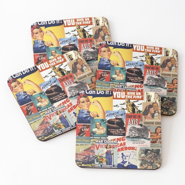 Item preview, WWII propaganda poster collage designed and sold by Celise21.