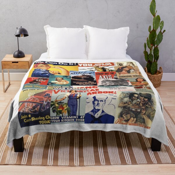 Item preview, WWII propaganda poster collage designed and sold by Celise21.