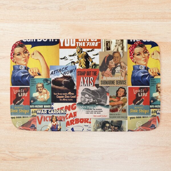 Item preview, WWII propaganda poster collage designed and sold by Celise21.