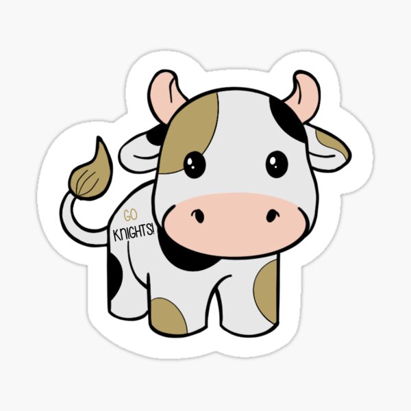 Avocado Cow Sticker for Sale by AshleyDesignz