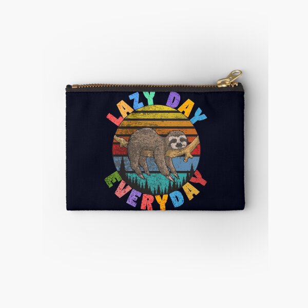 Item preview, Lazy day everyday retro sleeping sloth on tree designed and sold by GoodyLeo.