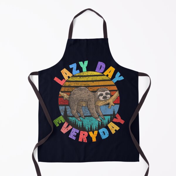 Item preview, Lazy day everyday retro sleeping sloth on tree designed and sold by GoodyLeo.