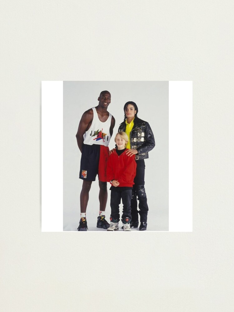 Alternate view of michael jordan, macaulay culkin Photographic Print
