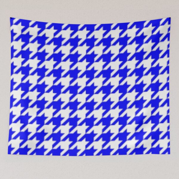 Item preview, Blue and White Houndstooth Pattern designed and sold by lizmcginn.