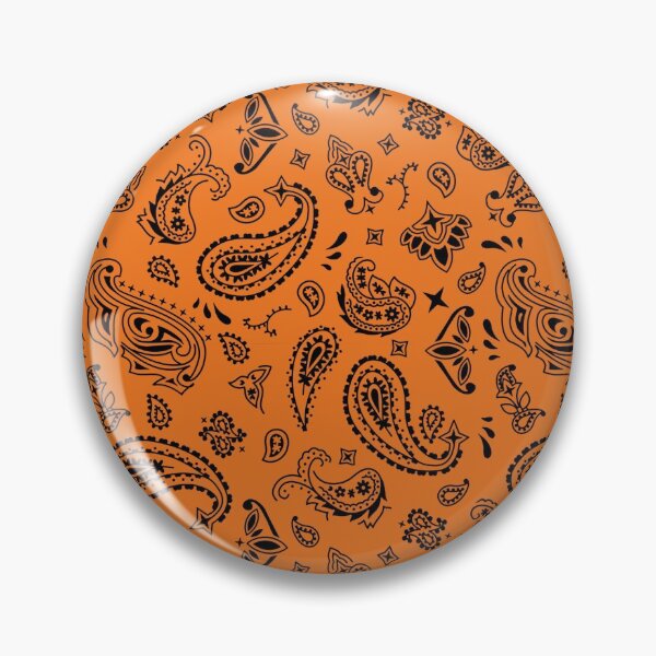 Item preview, Black on Orange Paisley  designed and sold by BadBehaviour.