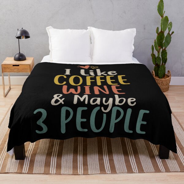 Item preview, I Like Coffee Wine and Maybe 3 People designed and sold by KunKhalil.