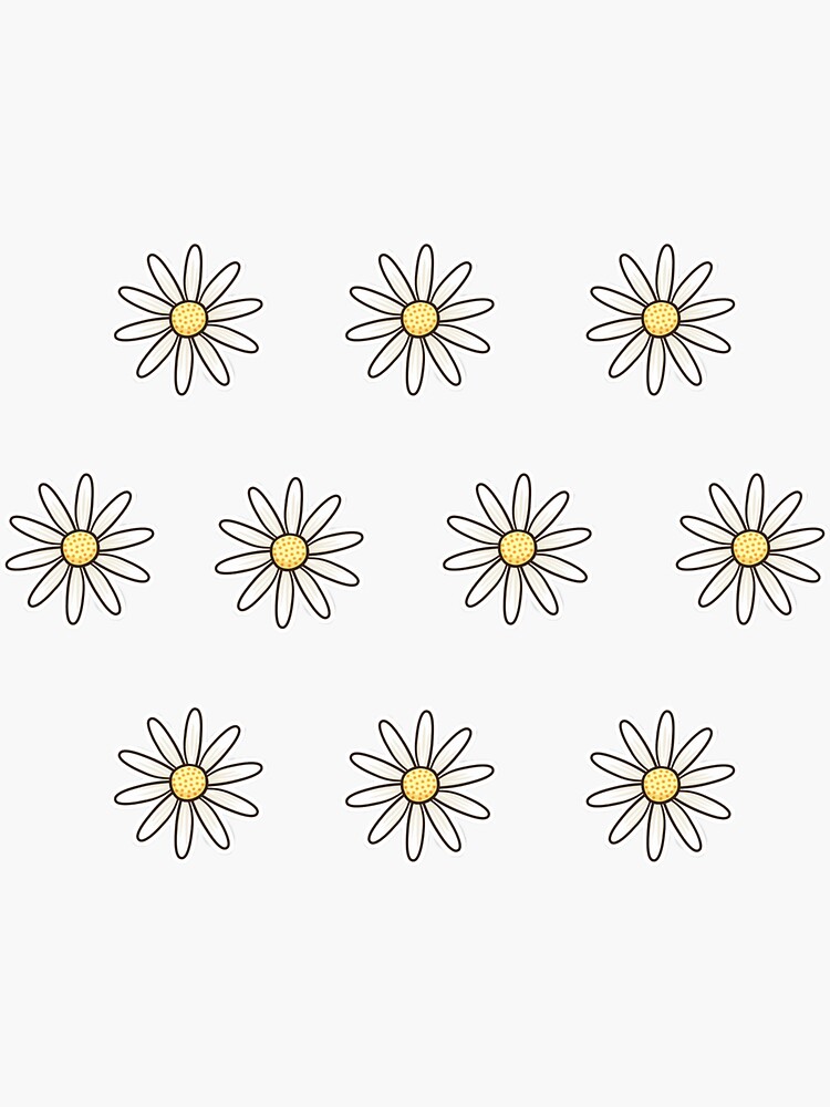 Thumbnail 3 of 3, Sticker, daisy pack designed and sold by abbyfoltz.