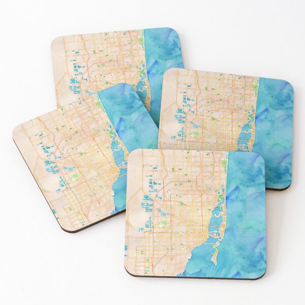 Item preview, MIAMI MAP designed and sold by cityette.