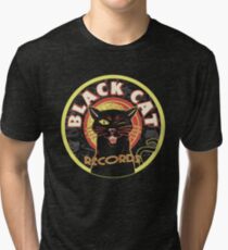 Black Cat LP Art Deco Tri-blend T-Shirt