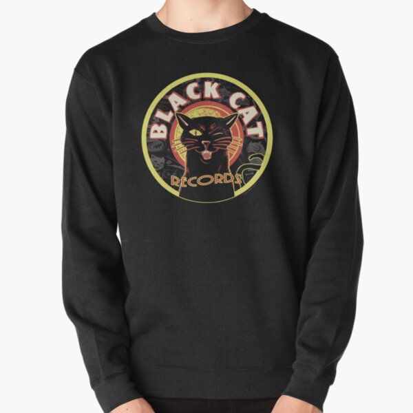 Black Cat LP Art Deco Pullover Sweatshirt