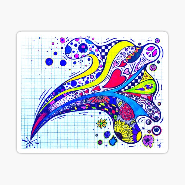 Graphic SPLASH Doodle Sticker