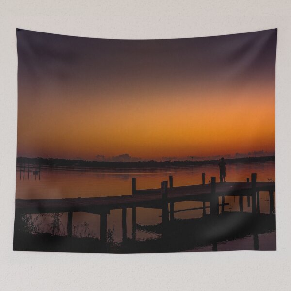 Item preview, Fishing, waiting on the sunrise and thinking about the day designed and sold by Steven Kight.