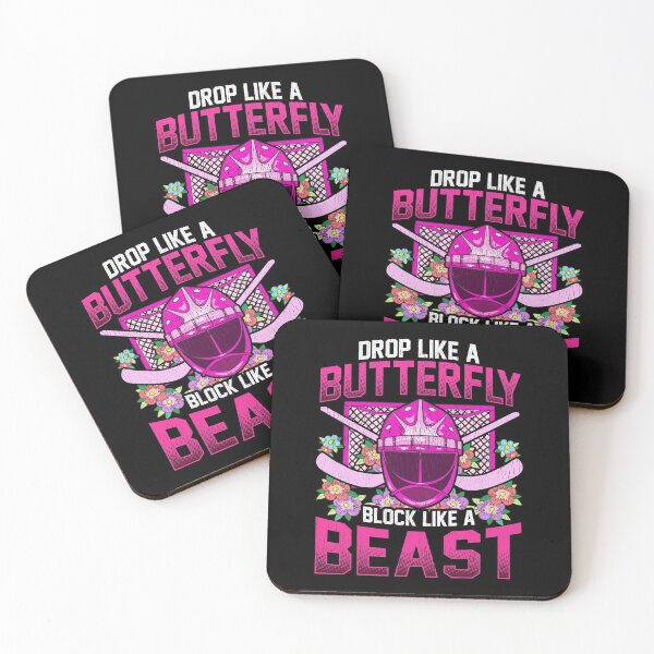 Item preview, Ice Hockey Goalie Drop Like A Butterfly Block Like A Beast Girl Grunge designed and sold by SqualeForce.
