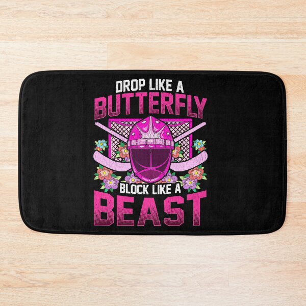 Item preview, Ice Hockey Goalie Drop Like A Butterfly Block Like A Beast Girl Grunge designed and sold by SqualeForce.