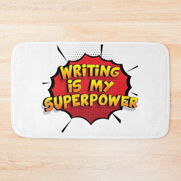 Item preview, Writing is my Superpower Funny Design Writing Gift designed and sold by Custom365.