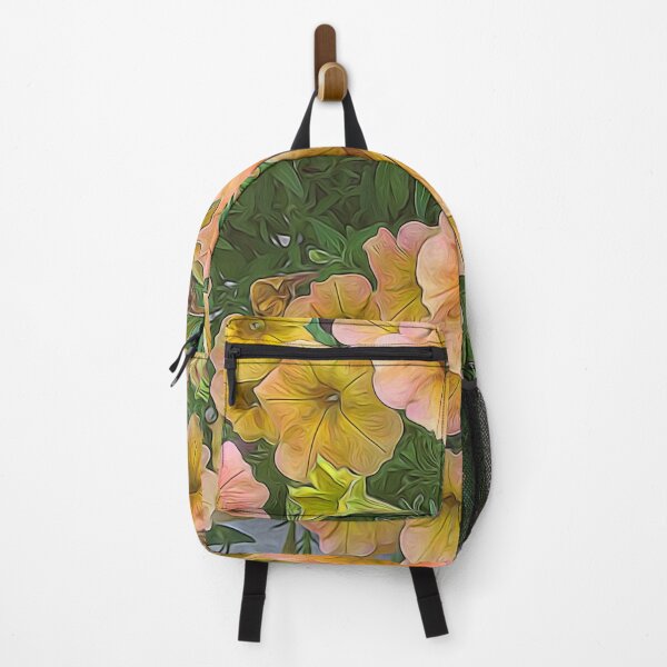 Item preview, Pink and Yellow petunia Flowers designed and sold by bloomingvine.