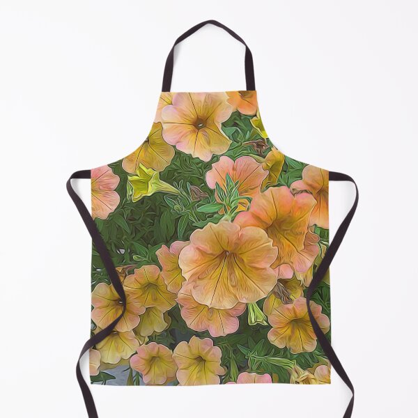 Item preview, Pink and Yellow petunia Flowers designed and sold by bloomingvine.