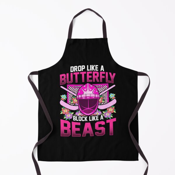Item preview, Ice Hockey Goalie Drop Like A Butterfly Block Like A Beast Girl designed and sold by SqualeForce.