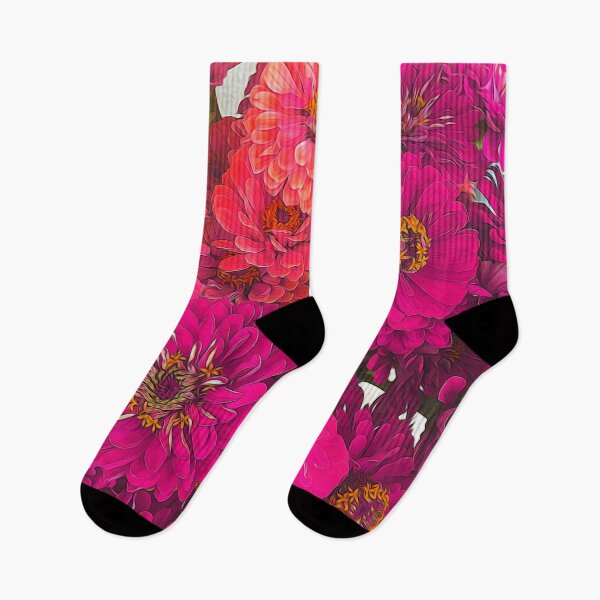 Item preview, Pink Zinnias designed and sold by bloomingvine.