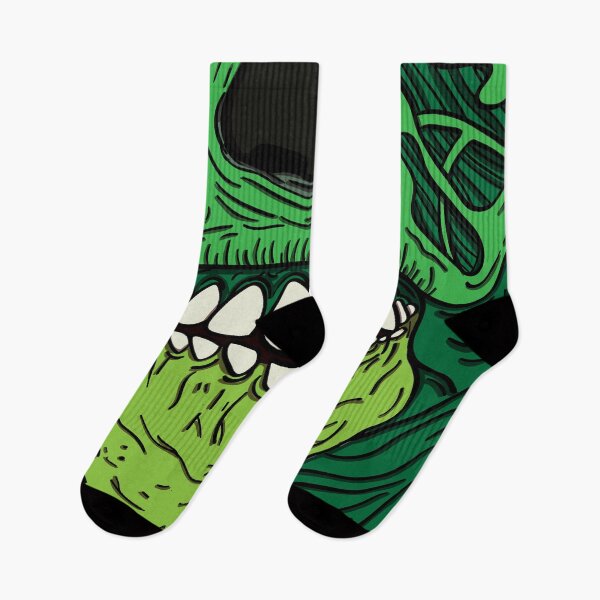 Item preview, Green Fleshy Half-Face designed and sold by artbyjoeski.