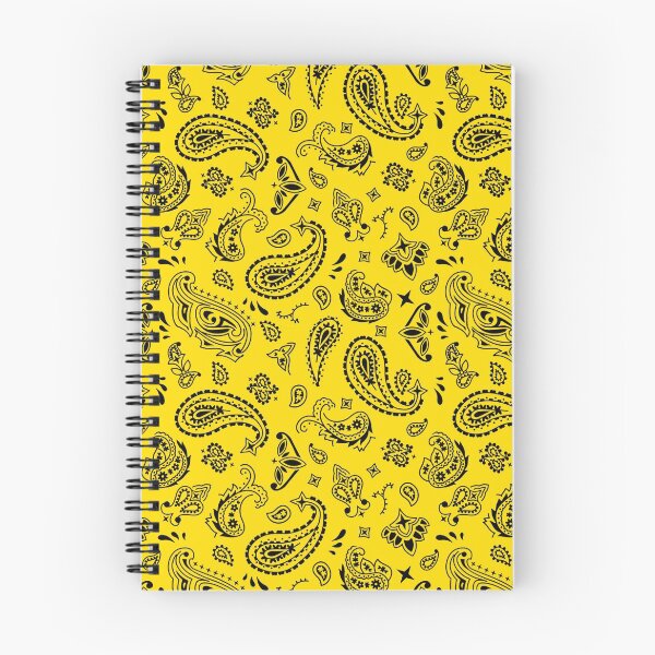 Item preview, Black on Yellow Paisley designed and sold by BadBehaviour.