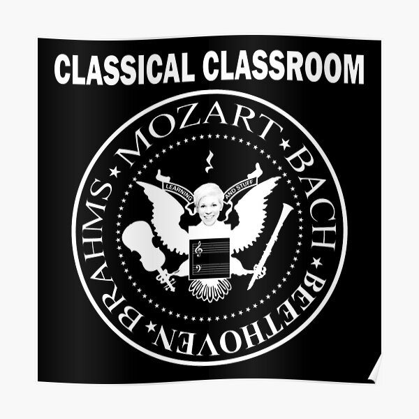 "Classical Classroom Podcast logo" Poster for Sale by classyclass