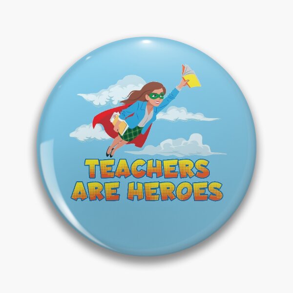 Item preview, Teachers are Heroes | Frontline Teacher designed and sold by Maria Garcia.