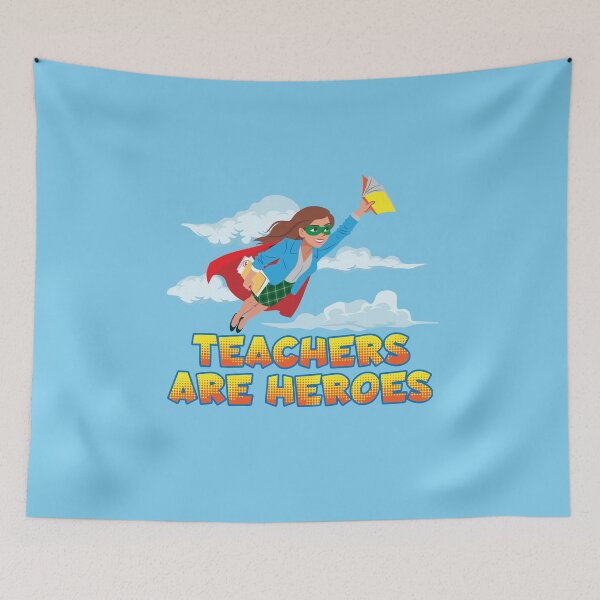 Item preview, Teachers are Heroes | Frontline Teacher designed and sold by Maria Garcia.