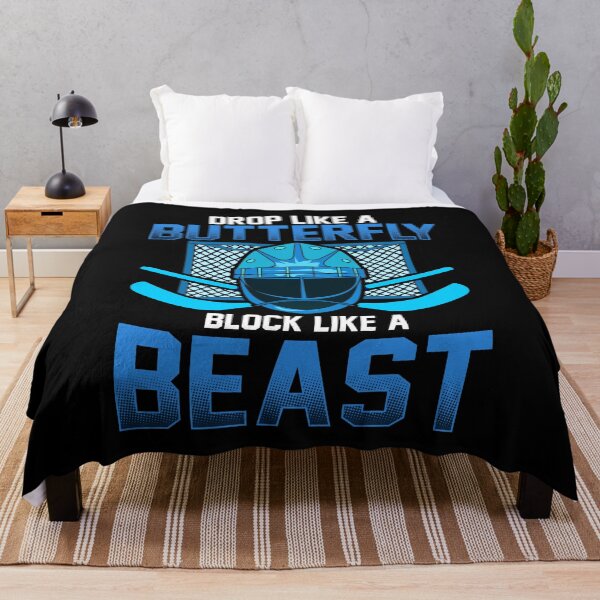 Item preview, Ice Hockey Goalie Drop Like A Butterfly Block Like A Beast Boy designed and sold by SqualeForce.