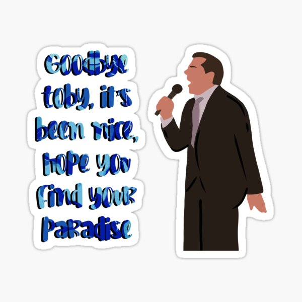 Toby Suck on this The Office Sticker for Sale by Zack4