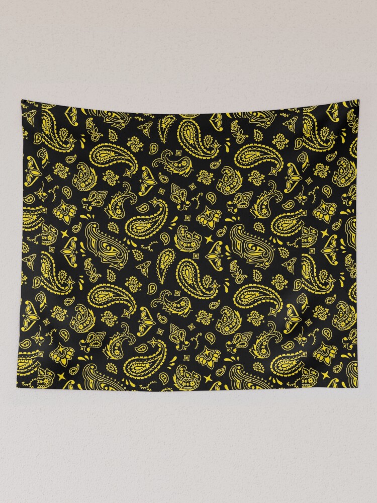 Black and 2024 yellow tapestry