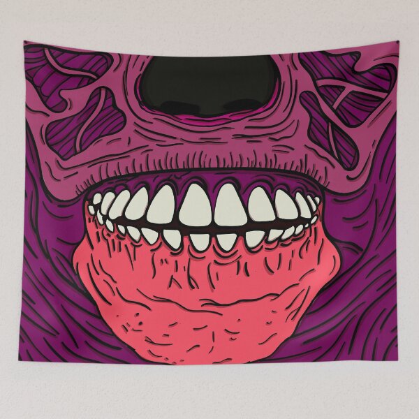 Item preview, Purple Fleshy Half-Face designed and sold by artbyjoeski.