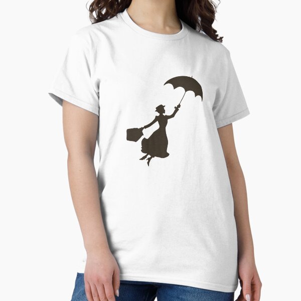 Vista previa del artículo con la obra «Mary poppins silueta», diseñado y vendido por EvieFawn.
