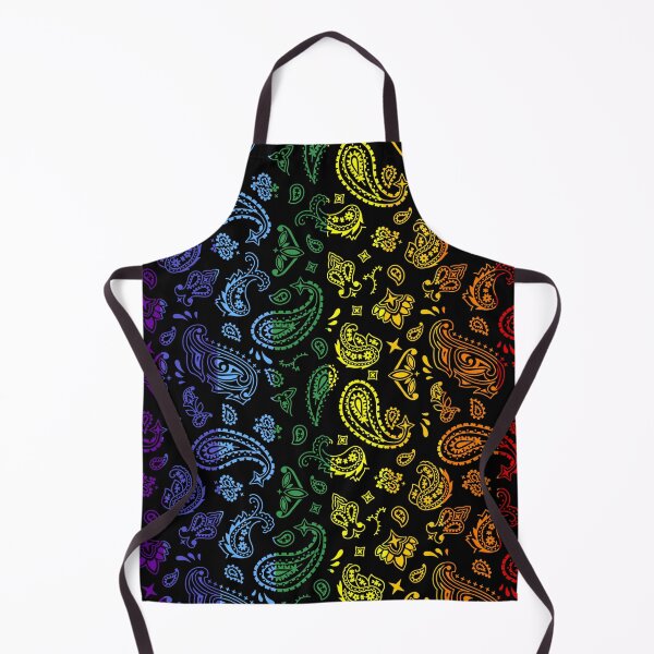Item preview, Rainbow on Black Paisley designed and sold by BadBehaviour.