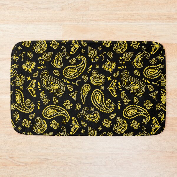 Item preview, Yellow on Black Paisley designed and sold by BadBehaviour.