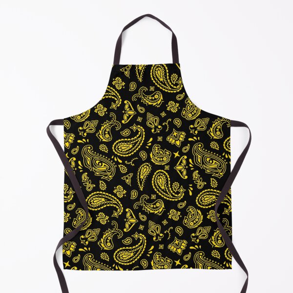 Item preview, Yellow on Black Paisley designed and sold by BadBehaviour.