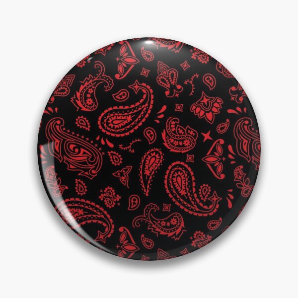 Item preview, Red on Black Paisley designed and sold by BadBehaviour.