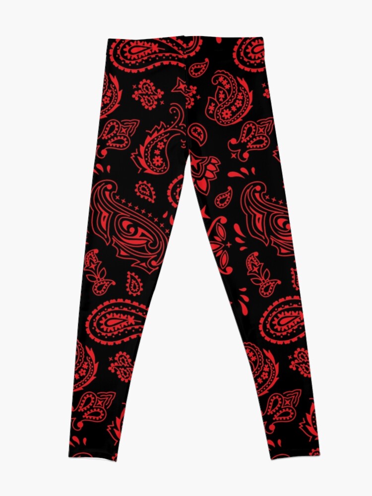 Black Paisley Leggings