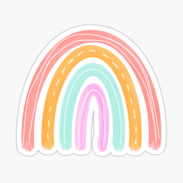 Rainbow Sticker for Sale by ohclementine