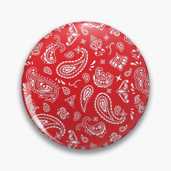 Item preview, White On Red Paisley designed and sold by BadBehaviour.