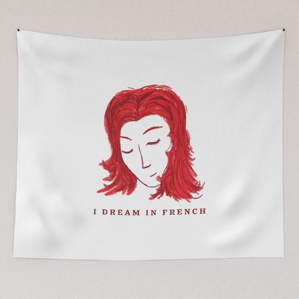 Item preview, Redhead Dreaming in French designed and sold by KeepMoving.