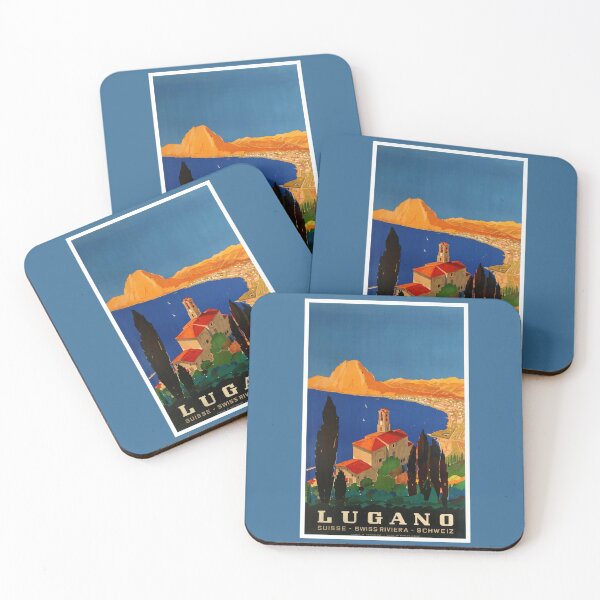Item preview, Vintage Lugano Switzerland Suisse Swiss Riveria Travel designed and sold by digitalvintage.