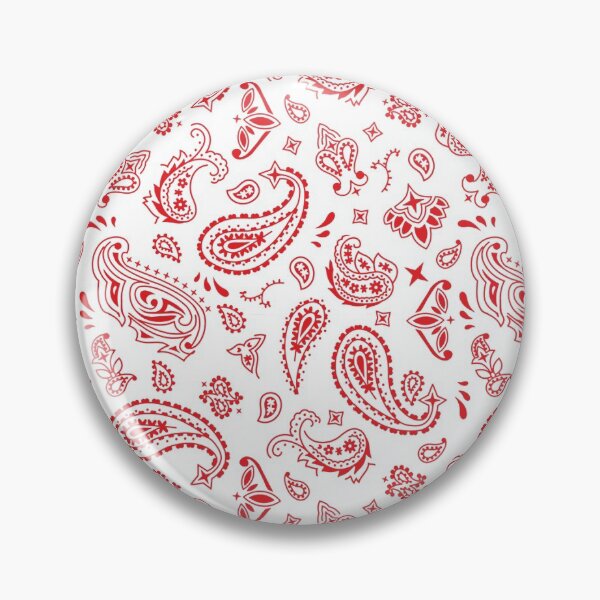 Item preview, Red on White Paisley designed and sold by BadBehaviour.